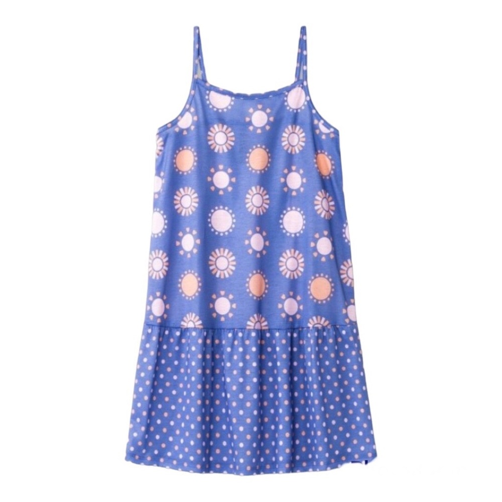 Cat & Jack Blue Sleeveless Tiered Sun Nightgown
